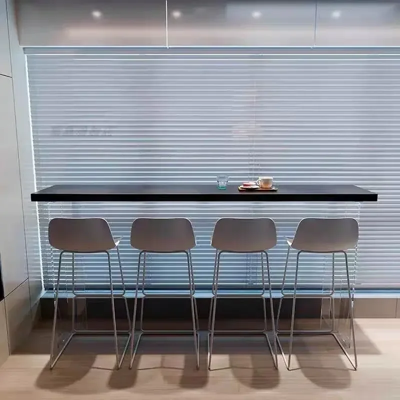 أثاث طاولة بار المنزل الحديثة مشروبات عالية مكافحة المطبخ الشمال النبيذ خشبية الطعام الدائمة Bartafel En Stoelen القهوة