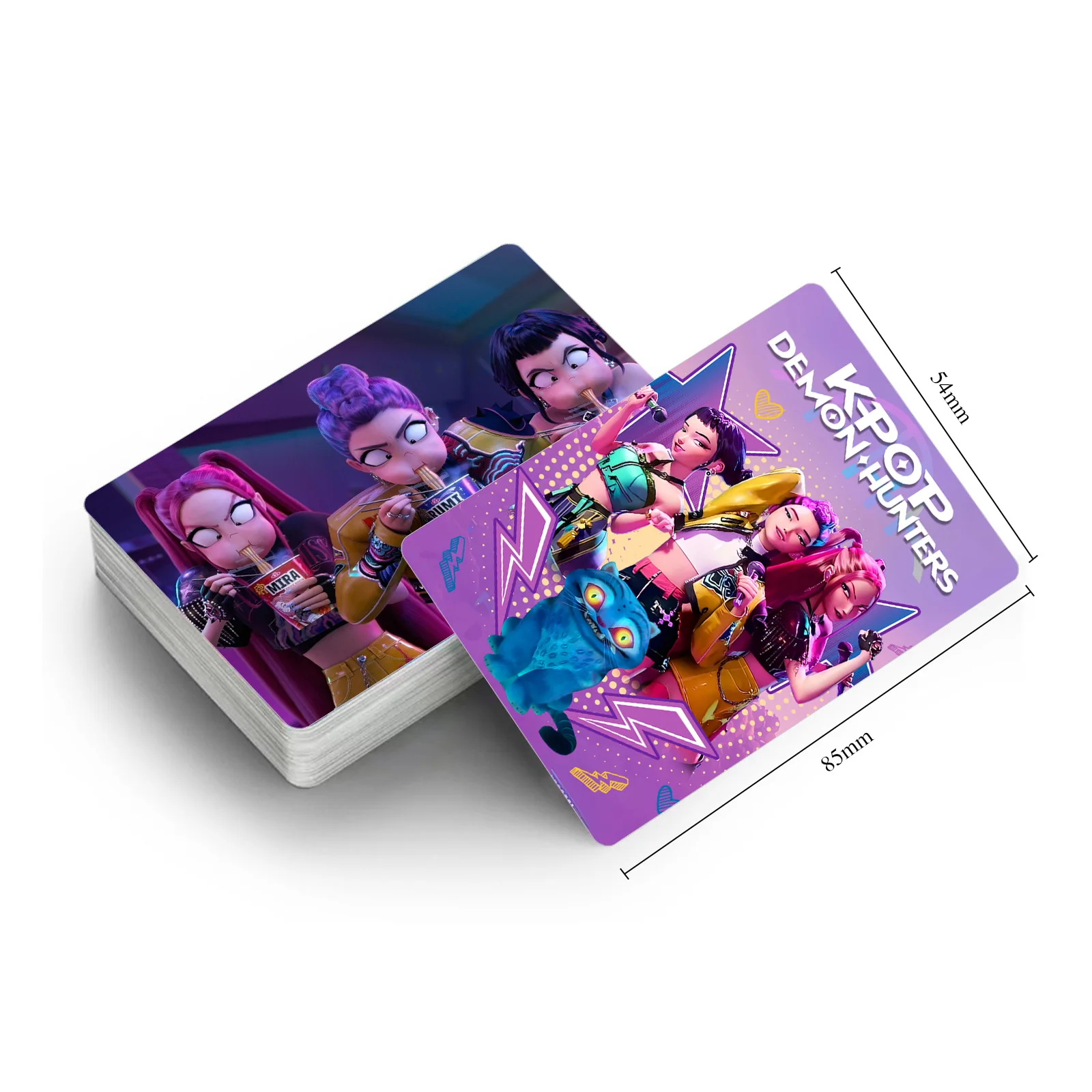 30 بطاقة غزة للأولاد Huntrix Girls KPop Devil Hunter LOMO، مجموعة بطاقات صور الرسوم المتحركة،