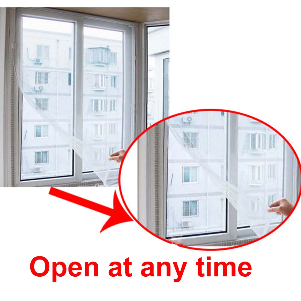 

Self-Adhesive Anti-Mosquito Net Window Mesh DIY Invisible Flyscreen for Home Office Kitchen Bedroom Windows Net