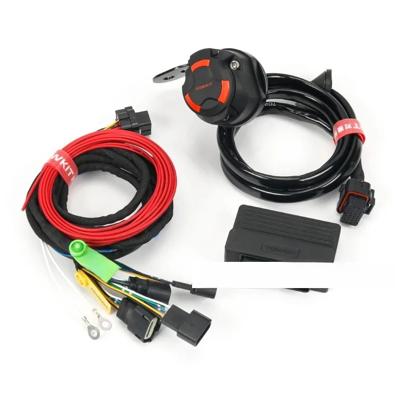 Arnés de cableado de remolque europeo, 13 núcleos, belleza, fuente de alimentación de 7 pines, remolque, RV, lancha, luz trasera, Cable de señal