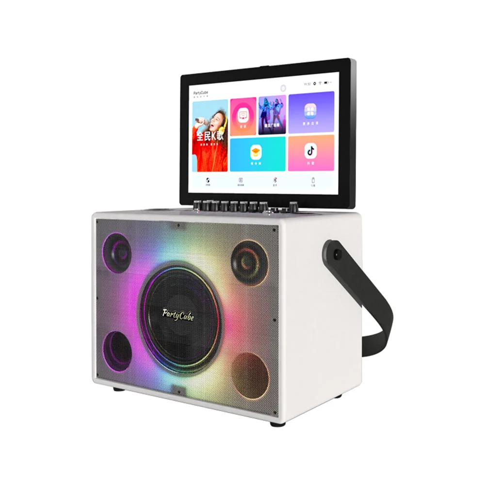 Hot Sell Speaker Karaoke Touch Screen Colorful Lamp Light Wholesales Price Amplifier Multimedia Bluetooth Speaker
