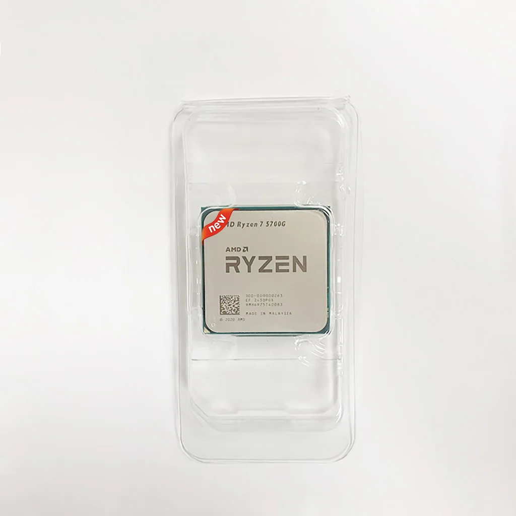 معالج وحدة المعالجة المركزية AMD R7 5700G الجديد Ryzen 7 5700G ثمانية النواة ستة عشر خيط 4.6 جيجا هرتز 65 واط TDP L3 = 16 متر مقبس AM4 ولكن بدون مبرد