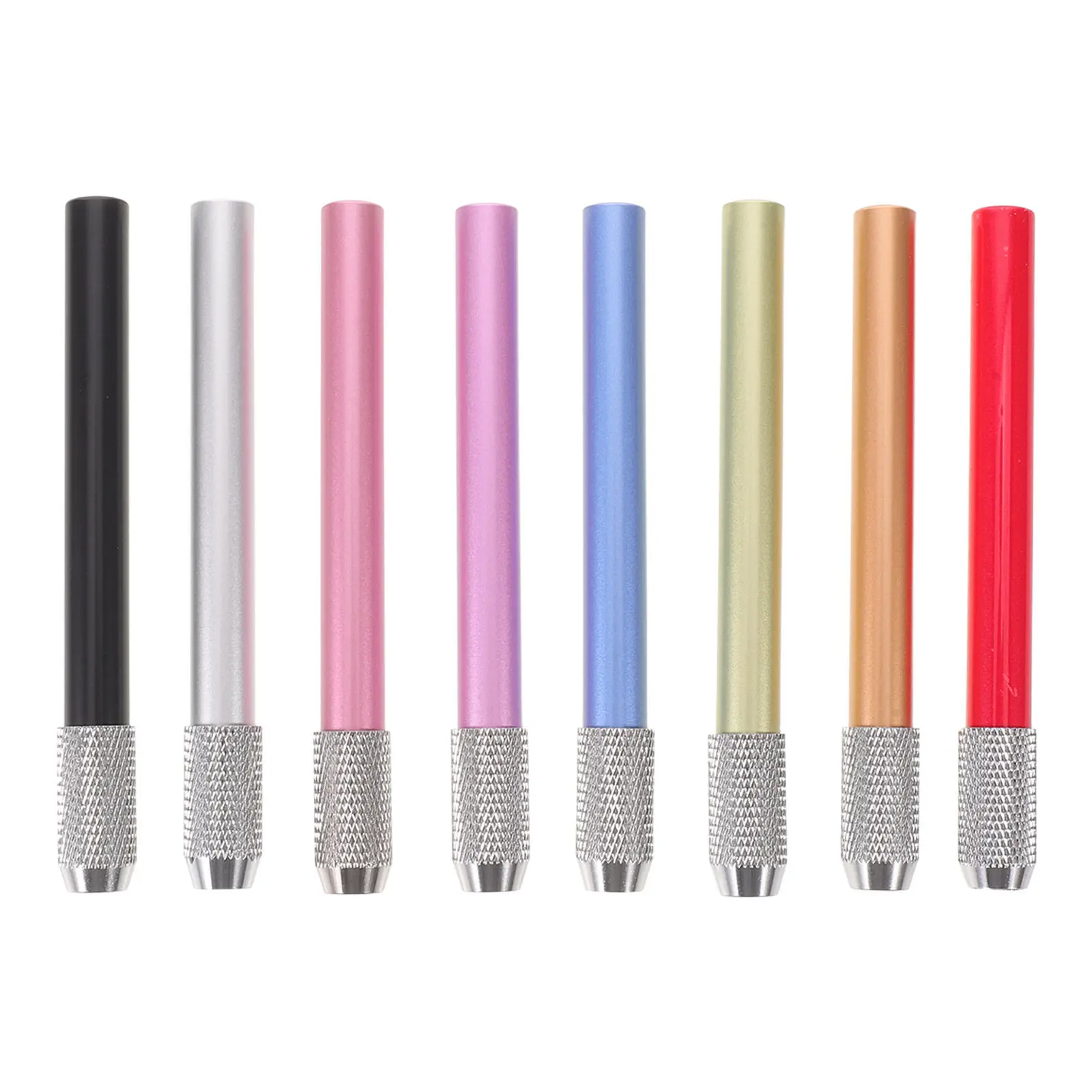 

8Pcs Pencil Extender Plastic Lengthener Sleeve Comfortable Grip for Office School Drawing Colored Pencil Holder Art Supplies