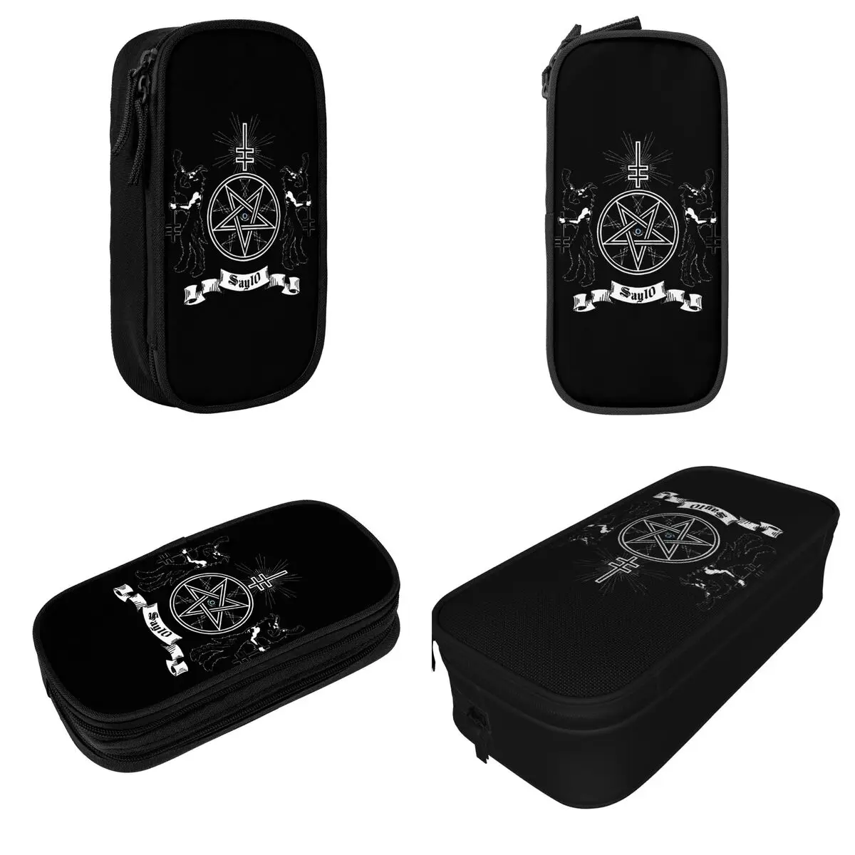 Singer Marilyn Manson Gothic Fans Pencil Cases Lovely Pen Holder Bags Kids Large Storage Office Gifts Pencilcases