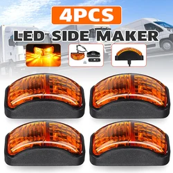 2/4x 10-30V 2-SMD LED Car Auto Truck Trailer Side Marker Light Blinker Amber Indicator Led Lights Accessories
