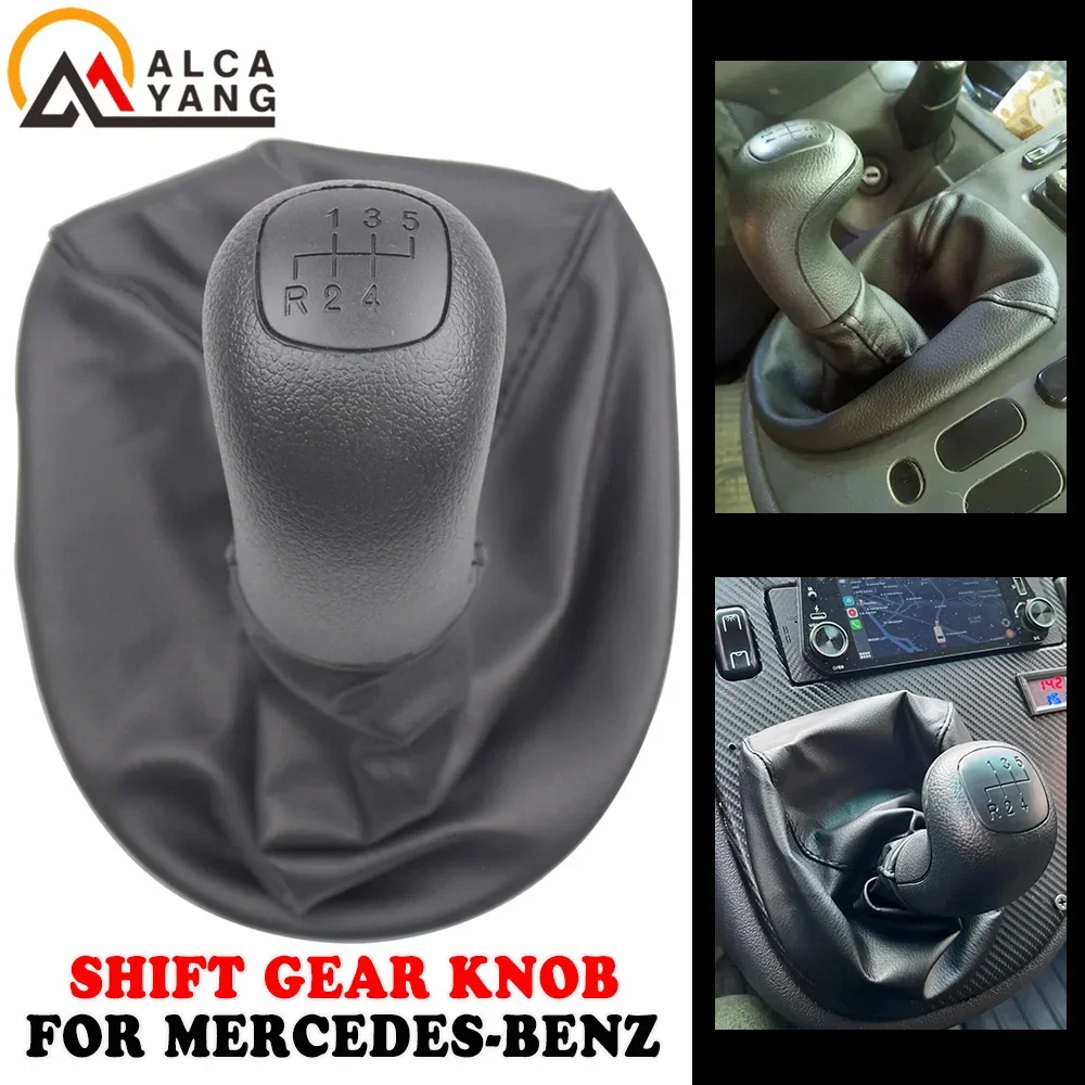 For Mercedes Benz VITO 638 W638 1996-2000 Hand Speed Gear Shift Knob Lever Shifter Gaiter Boot Cover Case Collar Car Styling Acc