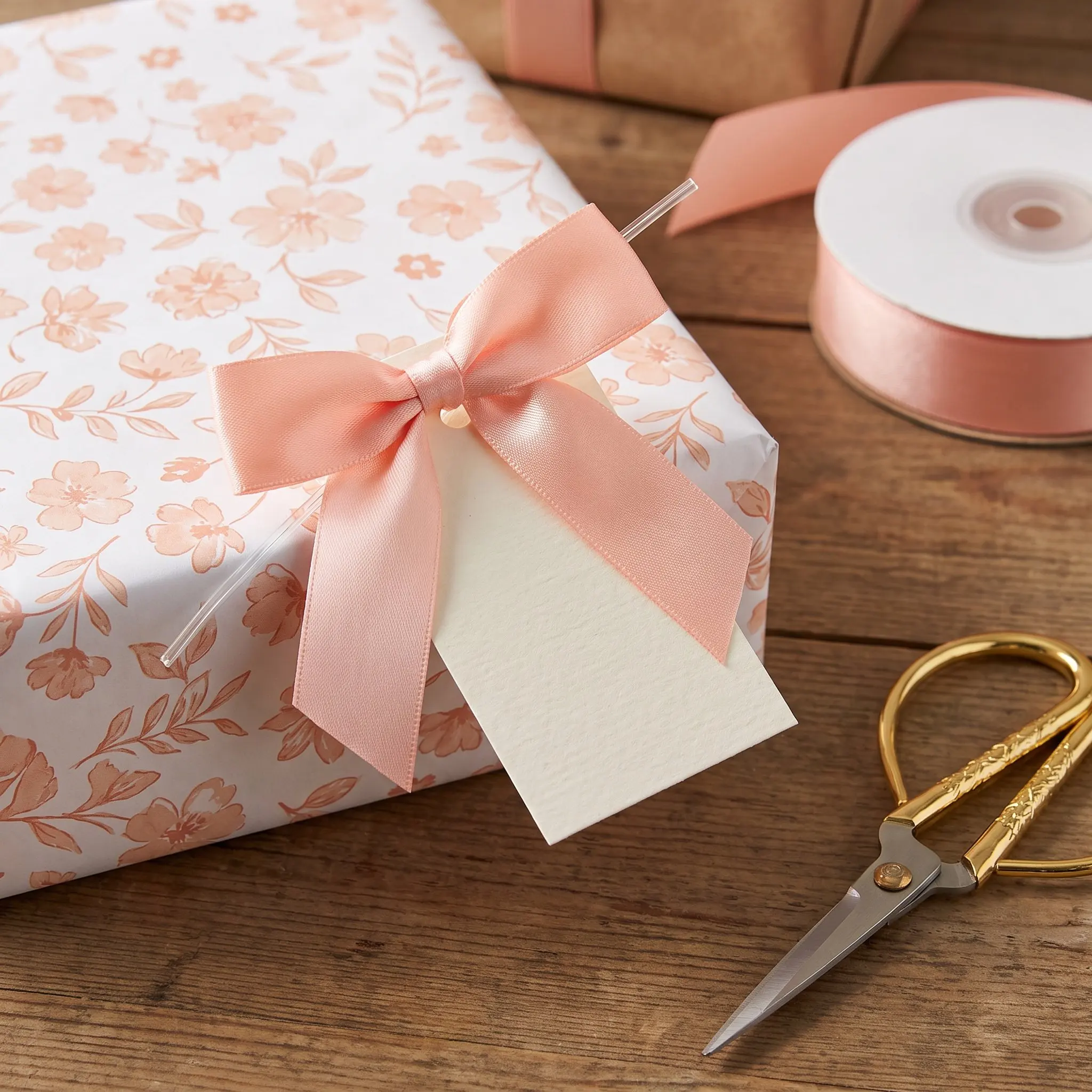 50Pcs Decorative Satin Bow Mini Bowknot Cake Ribbon Bow for Birthday Wedding Party Craft Small Pink Ribbon Bows Pre-Made for DIY