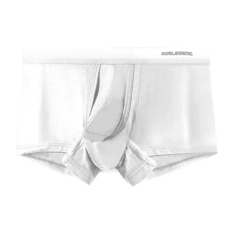 Men's Panties Youth Scrotal Holder Bag Gun Bottom Panties Panties Men's Convex Solid Color Separation Flat Angle Pants