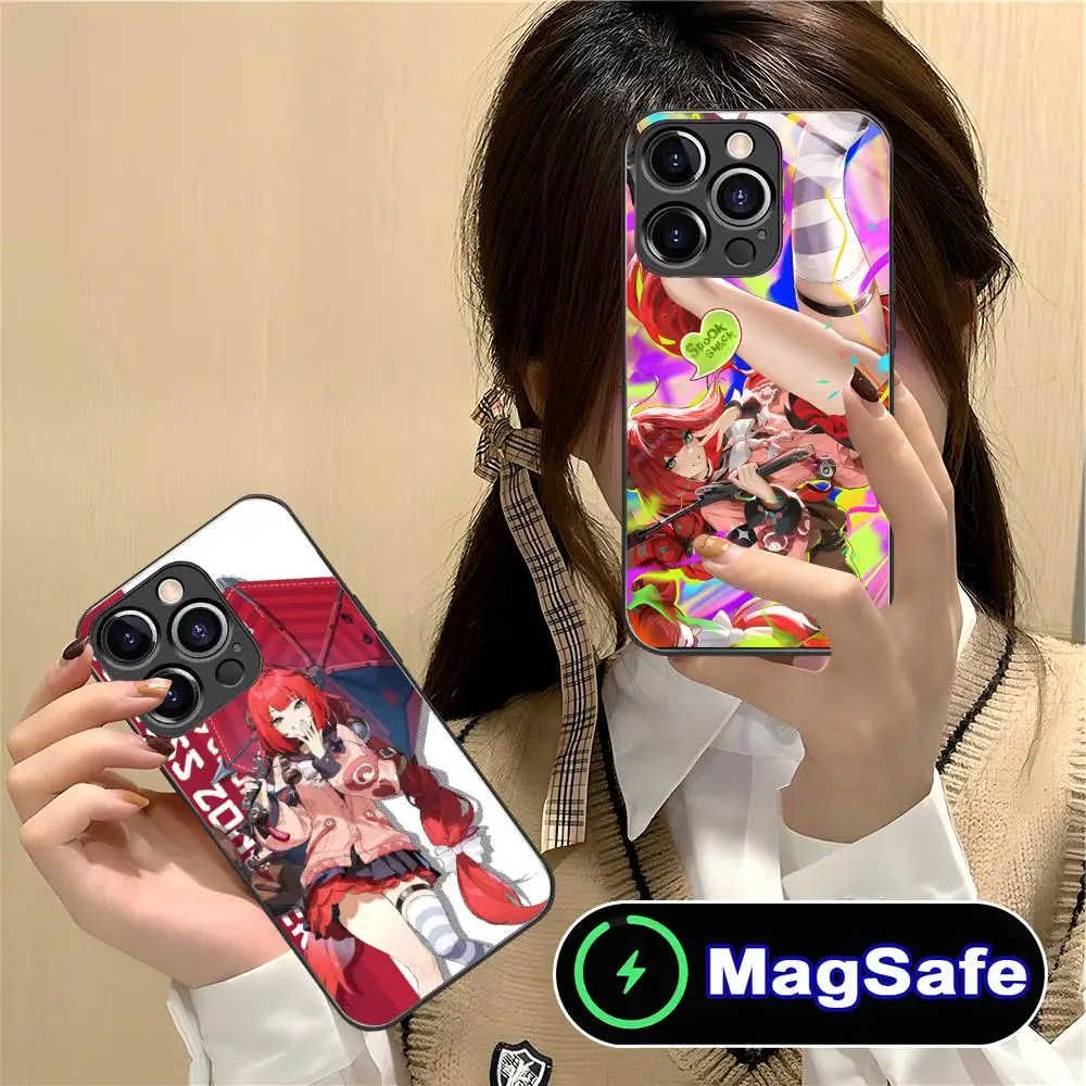 

Чехол для телефона ZZZ Ukinami Yuzuha для iPhone 16, 15, 14, 13, 12, 11 Pro Max Plus Mini MagSafe, защитное стекло, красивая роскошь