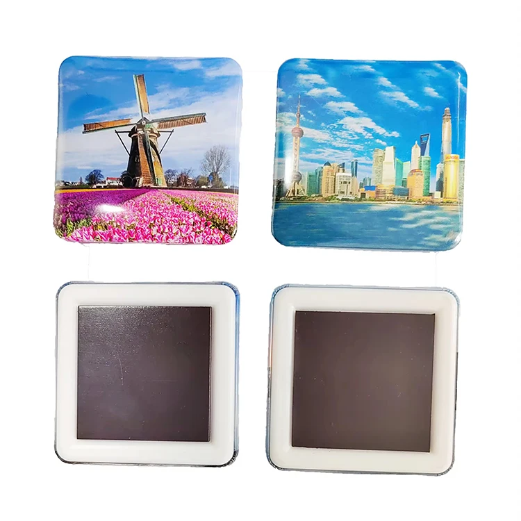 High quality 50 * 50mm 2 * 2 inch square refrigerator magnet maker kit with paper cutter and 100 sets of refrigerator magnet