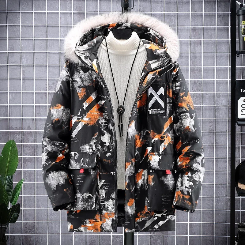 

Мужская зимняя парка 12XL 11XL 10XL, куртки больших размеров, мужская модная утолщенная камуфляжная куртка, пальто, мужская верхняя одежда, мужские большие размеры