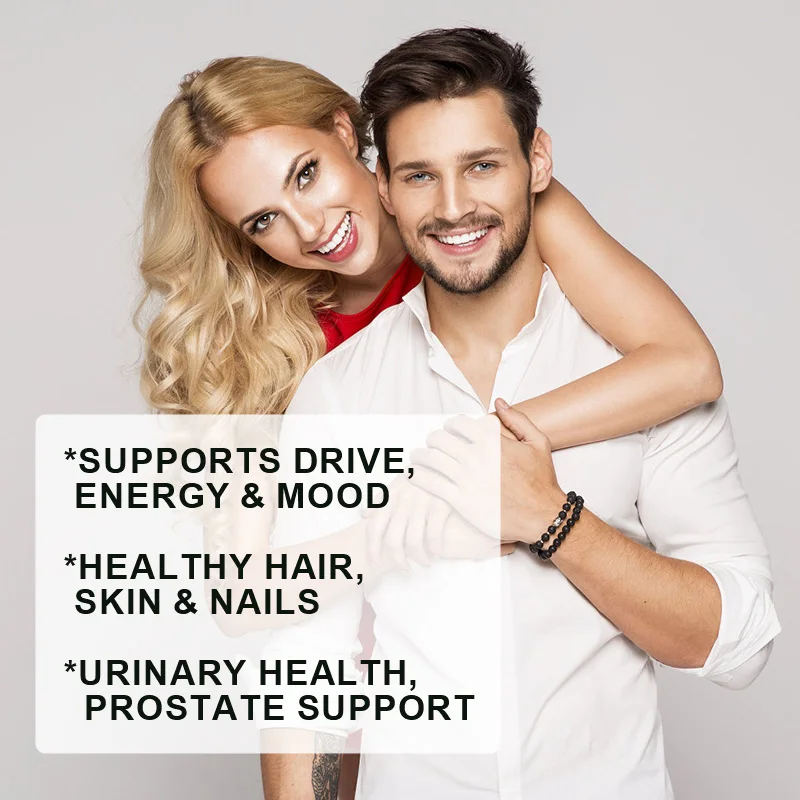 Saw Palmetto Extract Capsules Prostate Health Supplement DHT Blocker Hair Growth for Mens Help Normal Urination Frequency