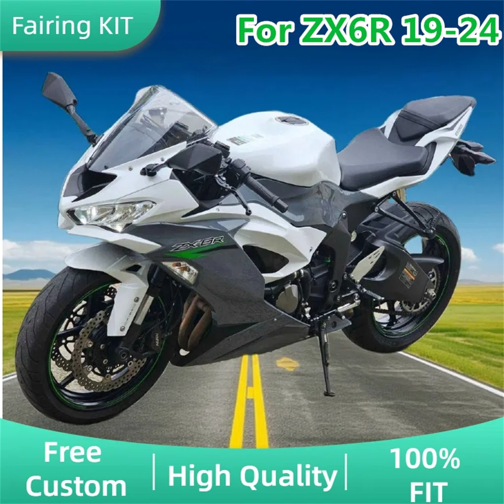 Hot Sale Fairing Kit for Kawasaki 19 20 21-24 ZX-6R 636 ZX 6R 2019-2022-2024 ZX6R ABS Road Racing Body Repair Aftermarket Parts