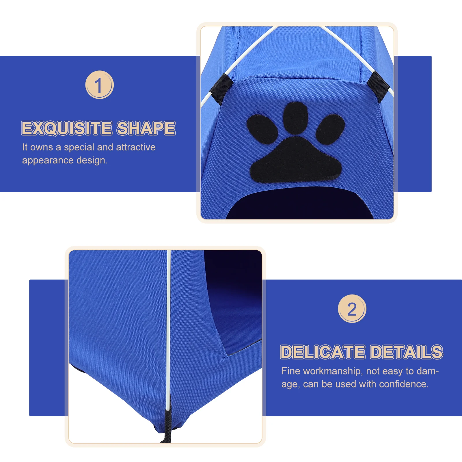 Barraca de resfriamento para animais de estimação, casa de cachorro de verão, ninho de cachorro respirável para uso interno, espaço, fácil limpeza, tamanho compacto, esconderijo, jogo