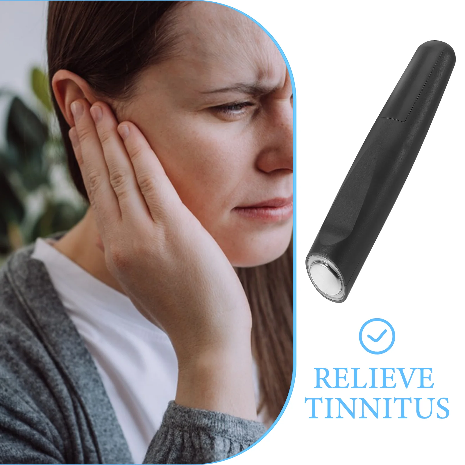 Tinnitus Relief Thermal Pen Ear Acupressure Tension Care Comfort Discomfort Stimulation Treatment Health Massage Earplug