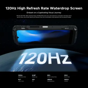 【全球首發】DOOGEE S118 三防智慧型手機 20GB(8GB+12GB 擴充)512GB 6.58吋 FHD+ 螢幕 5000萬像素相機 安卓14系統 6 最佳銷售 智慧型手機 - №2