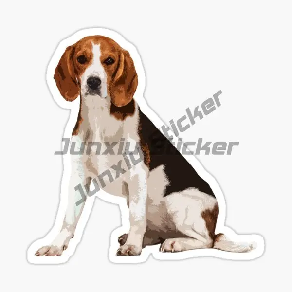 Beagle Hund Haustiere Kreative Aufkleber Laptop Motorrad Wohnaccessoires Camper Wand Auto Fenster Glas Tür Aufkleber PVC Anpassbar