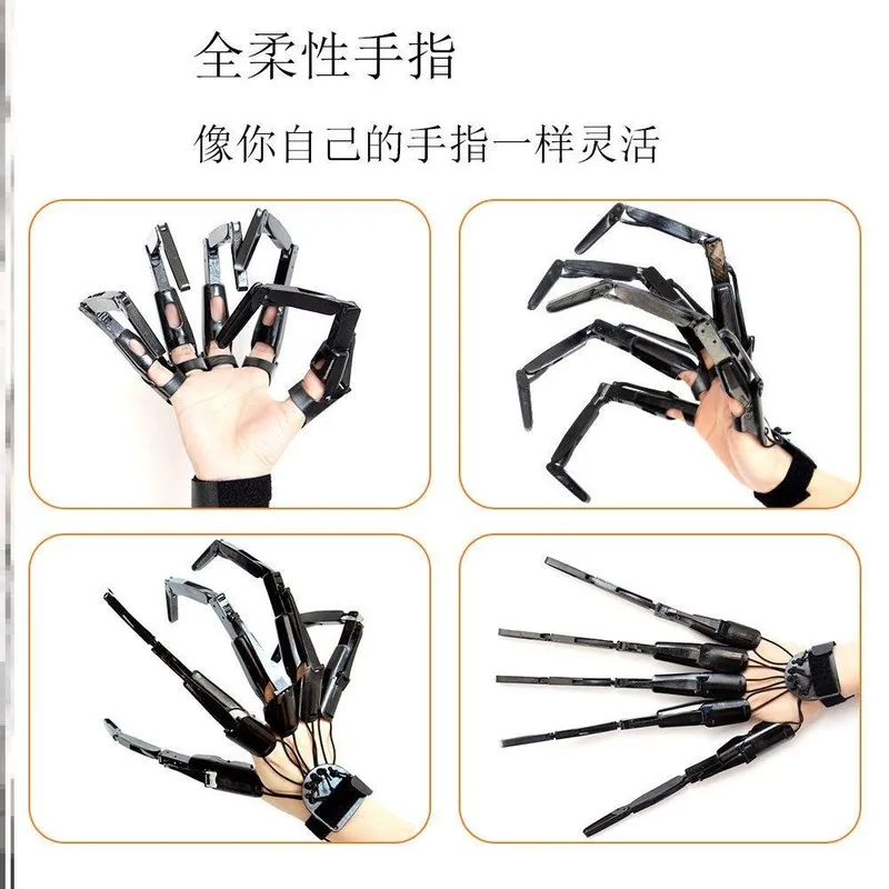 Black Technology Claw Mechanical Robot Gloves Advanced Sense Mechanical Claw Gloves Hand Claw Joint Moveable