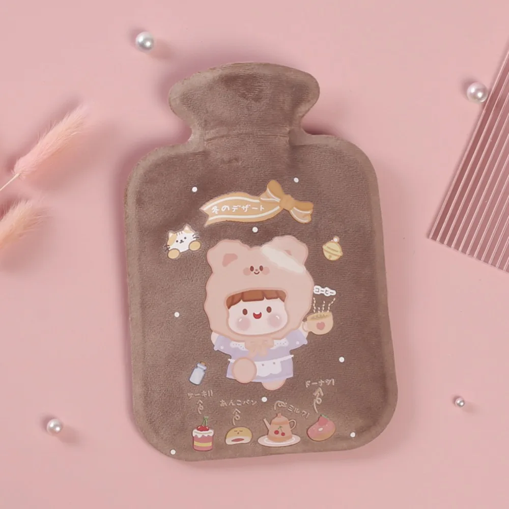 Portable Plush Hot Water Bottle Cold-proof Hand Feet Warmer Hand Warmer Reusable Explosion Proof Warm Handbag Winter