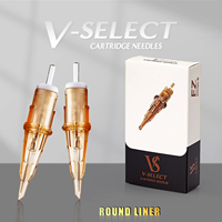 EZ V-Select Cartridge Tattoo Needles 0.30mm 0.25mm RL/RLT Round Liner Micro Permanent Makeup for Tattoo Machines 20pcs/Box