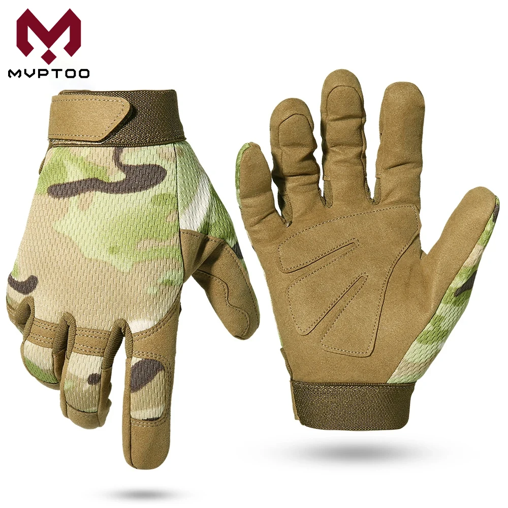 Tactical Gloves Anti-skid Outdoor Bicycle Airsoft Shooting Paintball Hunting Hiking Sports Combat Work Gear Lightweight Men