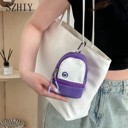 Zero Wallet Women Shoulder Mini Oxford Cloth Small Backpack Contrast Key Bag Accessories Hanging Neck Crossbody Baby Hanging Bag