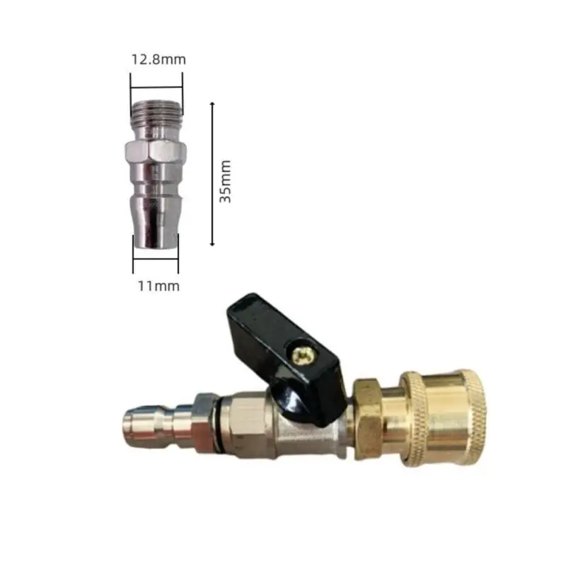 

652F Practical 1/4 Inch Compress Air Valves Quick Coupling Systems Pressure Easy Setups Sturdy Stainless Steel Brass