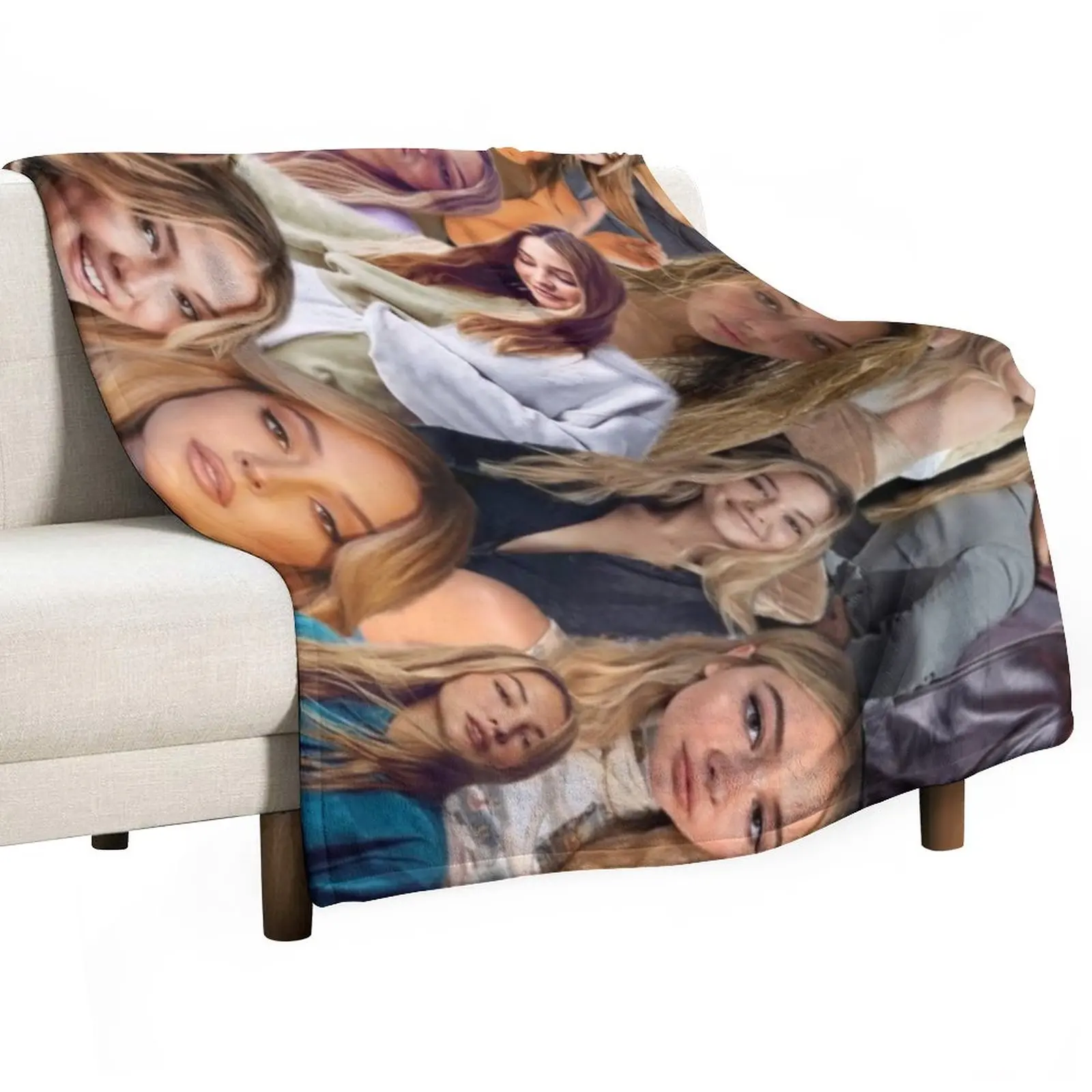 Madelyn Cline Montage Throw Blanket Loose Blanket Hairy Blankets Bed Fashionable Blanket Polar