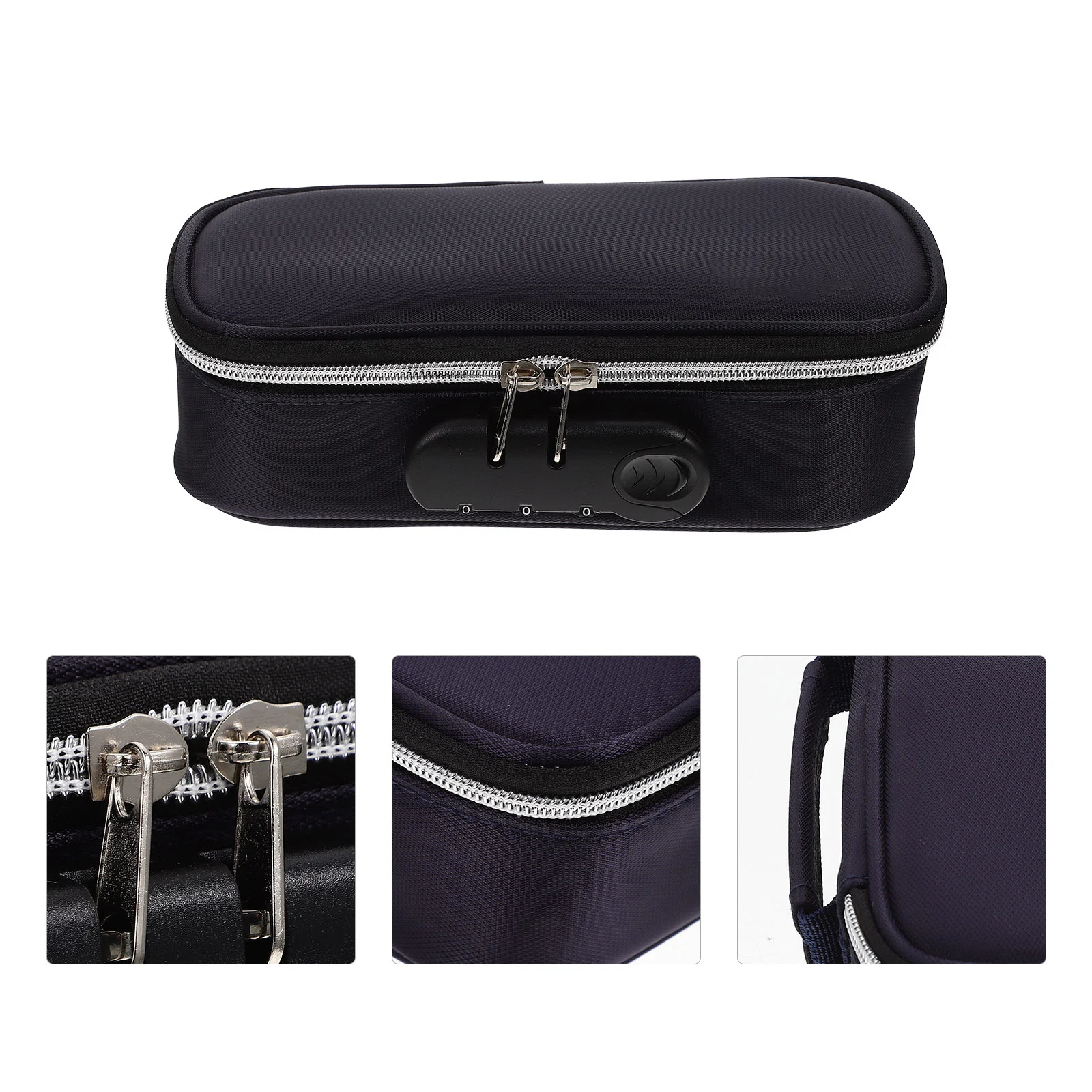 

Password Lock Pen Bag Multi-compartment Pencil Case Portable Pencils Pouch Students Stationery Cases for
