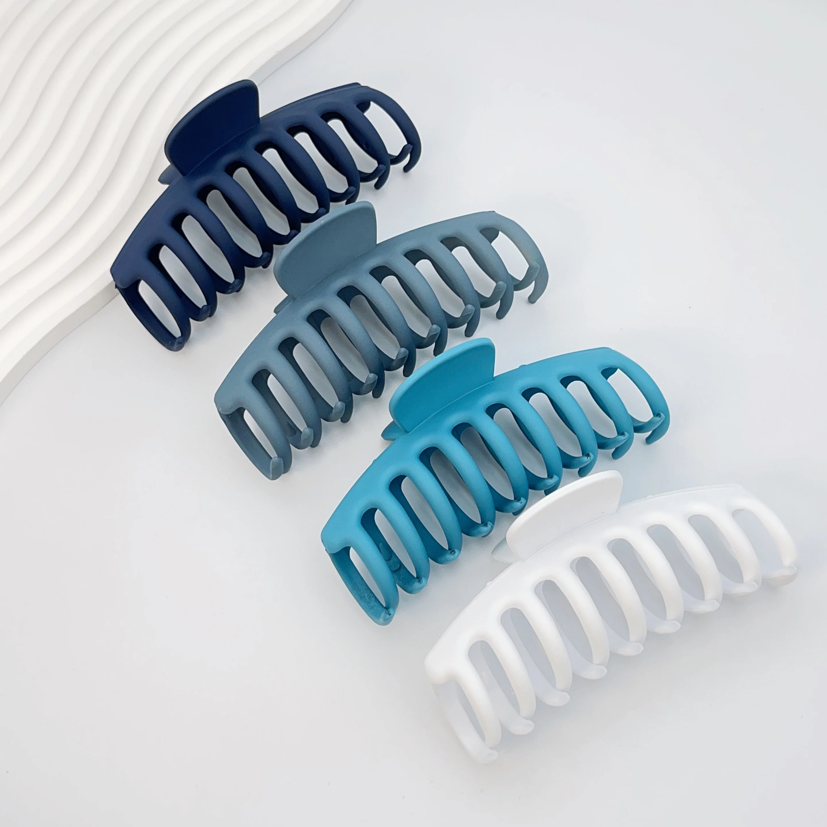4er-Set Große Haarklammern 11cm/4,33 Zoll, Rutschfeste Dicke Haarklammern, Matte Kunststoff-Haarklammern, Schnelle Dutt-Haarklammern für Damen – Detail 7