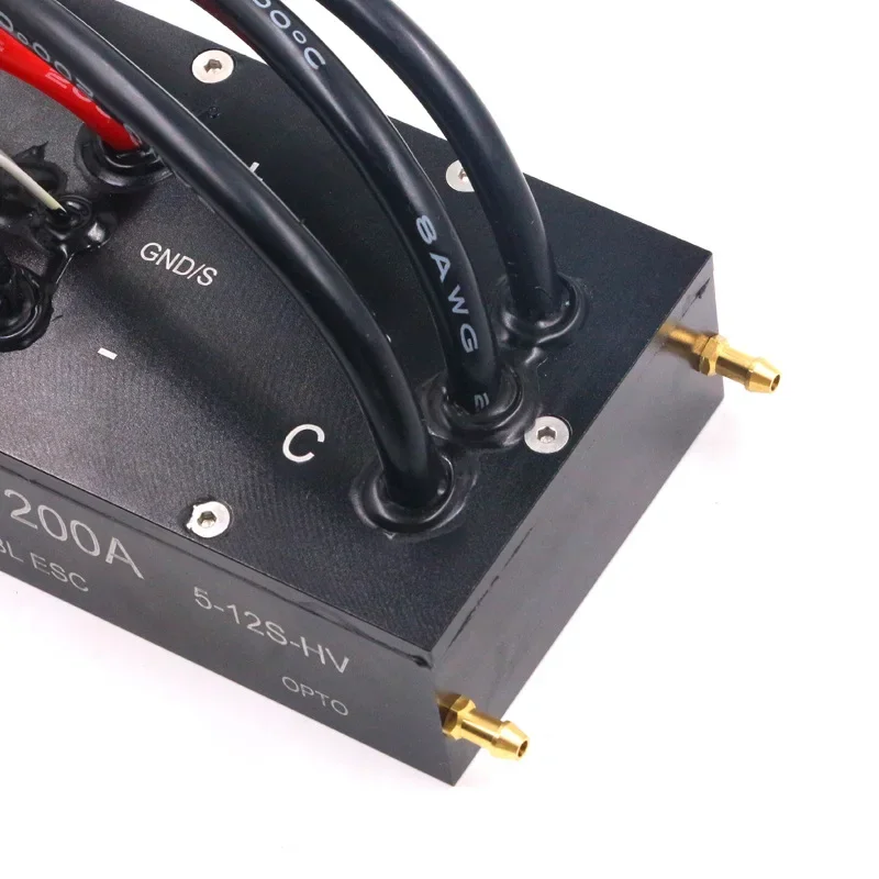 200A 5-12S シングル/双方向水冷防水ブラシレススピードコントローラー（プログラマブル）水中推進器メーカー向け