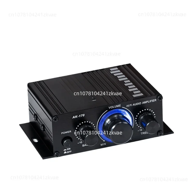 AK-170 mini small pure power amplifier home computer audio 2.0 channel high fidelity power amplifier DC12V