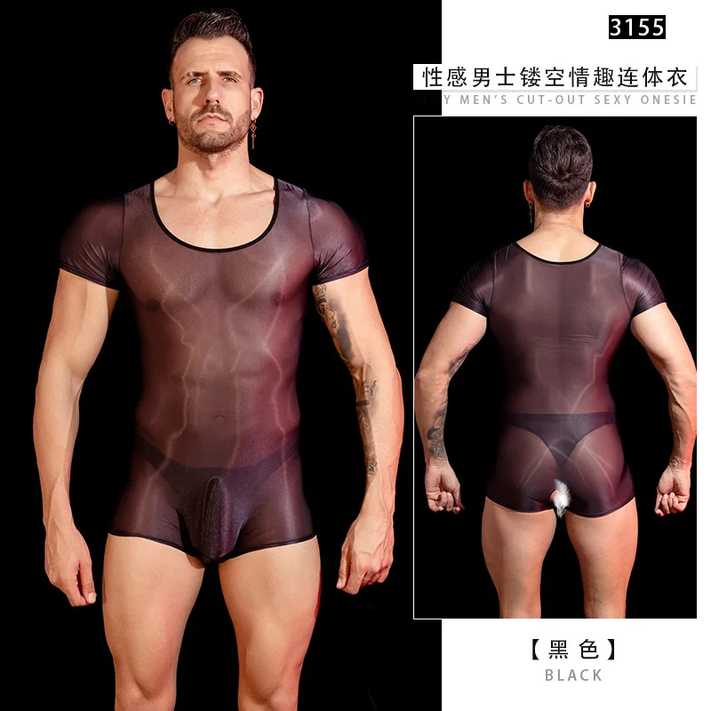 ملابس داخلية جنسية جديدة لعام 2025، خفيفة، حريرية، باردة، قابلة للتنفس، صديقة للبشرة، نحت الجسم للرجال بزاوية مسطحة من قطعة واحدة