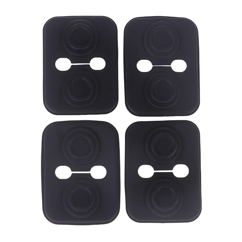 4 قطعة باب السيارة العالمي إغلاق للصدمات وسادة سيليكون كتم امتصاص الصدمات أغطية حماية مزلاج باب السيارة الملحقات #3