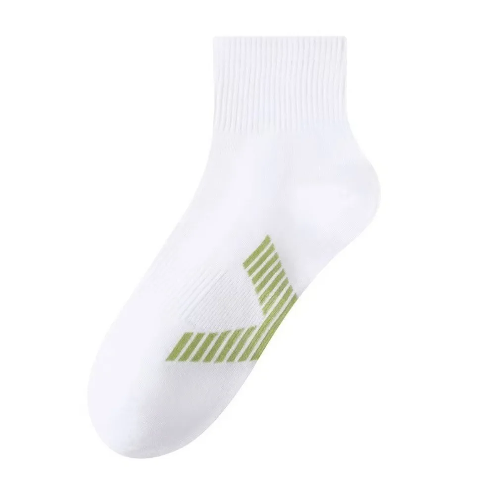 

Comfortable Breathable Men's Socks Sweat Absorption Stripe Pattern Athletic Socks Cotton Sports Socks Casual