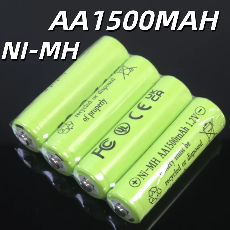 Batería Recargable Ni-MH 1500mAh AA 1.2V |   Protección contra sobrecarga de más de 500 ciclos