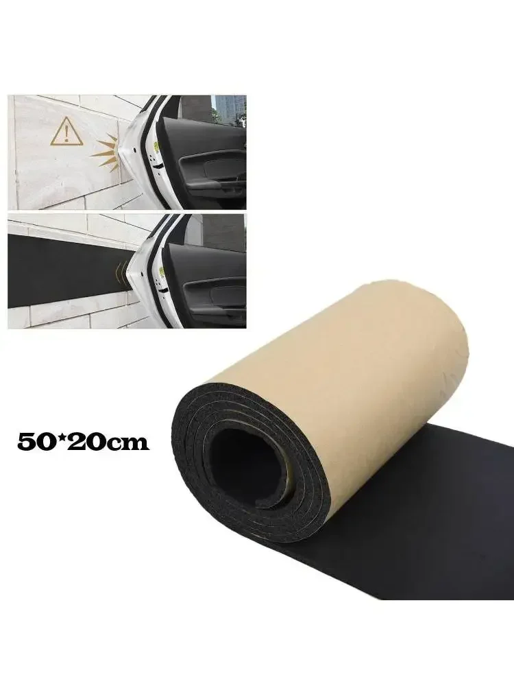 Protection murale en caoutchouc pour garage, 1x50x20cm, mousse pour porte de voiture, pare-chocs de sécurité, 6mm