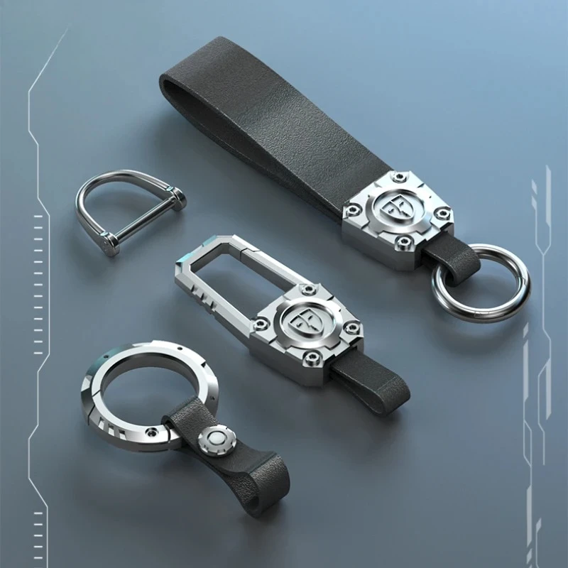 سبيكة سيارة مفتاح القضية ل Xiaopeng Xpeng P7 P7i P5 G3 G3i G9 G6 غطاء للحماية عن بعد سيارة قذيفة حامل سلسلة مفاتيح فوب اكسسوارات #5