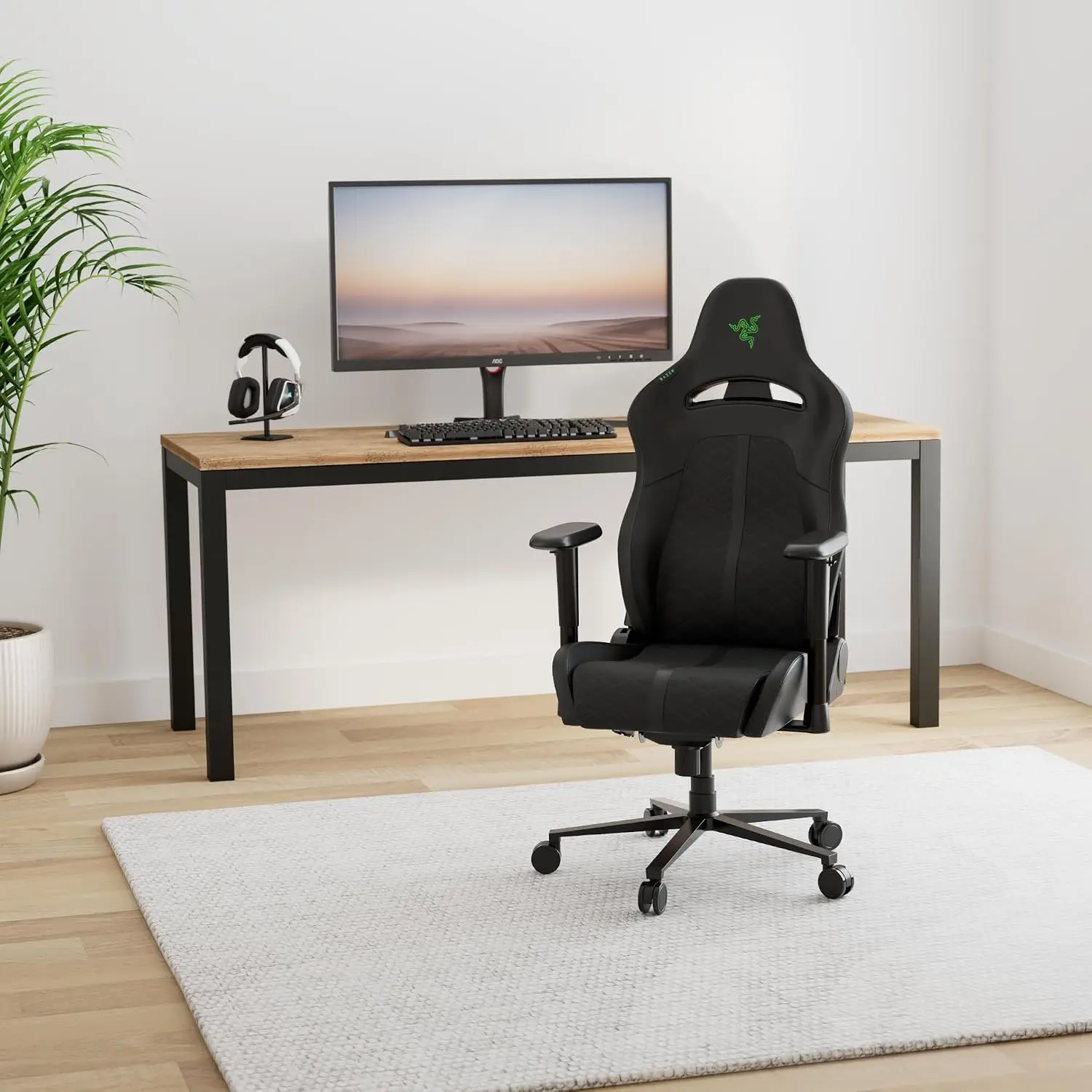 Razer Enki X Essential Gaming Chair, All-Day Comfort, Black