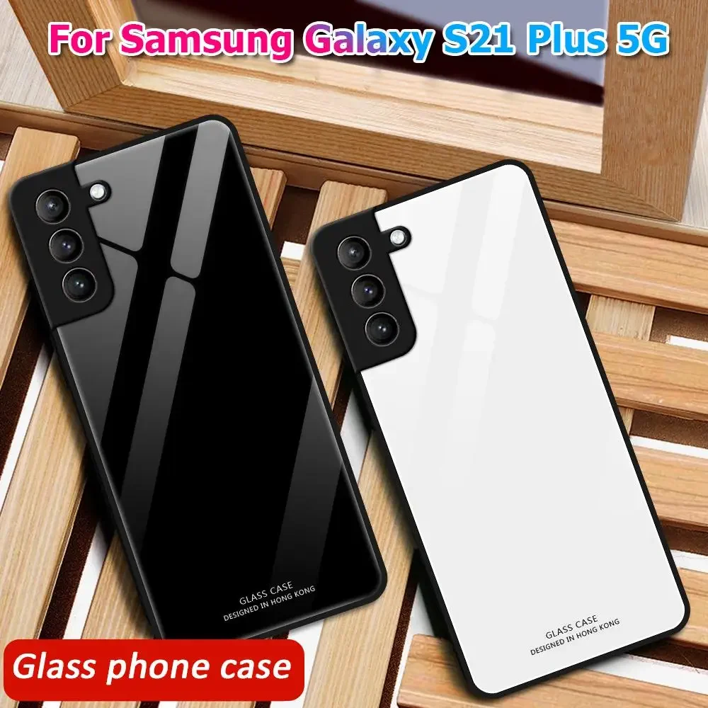 Tempered Glass Case For Samsung S21 Ultra S21 Plus S22 S23 S24 Ultra Plus Protective Glass Cover For Samsung S20 FE S21 FE Capa