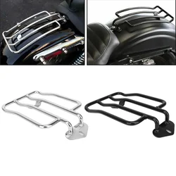Motorrad Schwarz Chrom Stahl Hinten Fender Solo Sitz Gepäckträger Unterstützung Regal Für Harley XL Sportster 2004-2021 XL1200 883