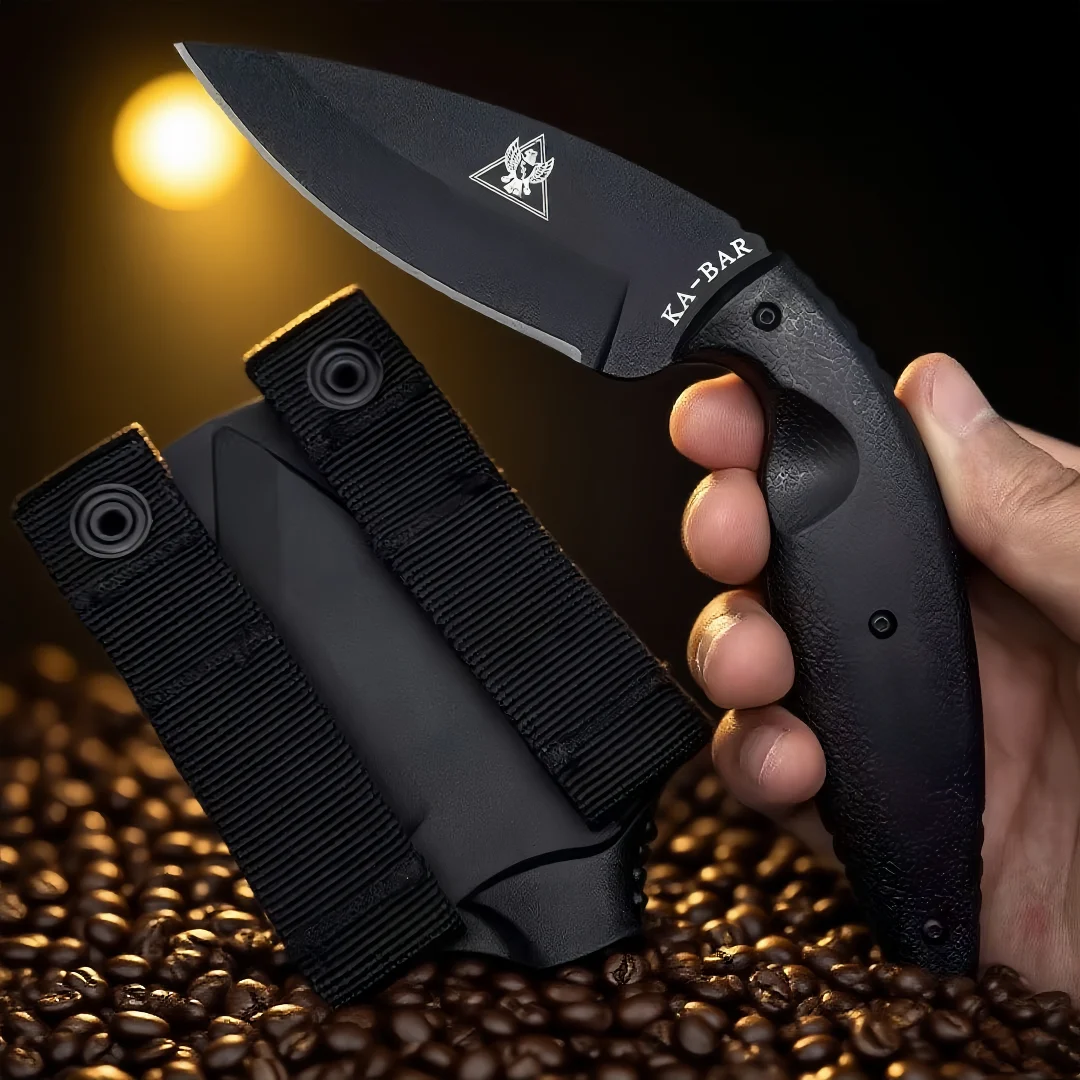

KA-1482 tactical straight knife is a portable self-defense knife, an emergency tool for camping, mountaineering and fishing