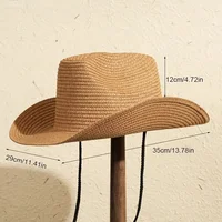 Large Size 56-60cm New Natural Panama Straw Hat Summer fashion Men Women Wide Brim Beach UV Protection Fedora Bohemia Sun Hat - Image 6
