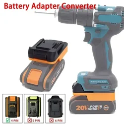For Worx 4PIN Lithium Battery Convert To DeWalt/Milwaukee/Makita 18V Battery Wireless Electric Screwdriver Tool Accessories