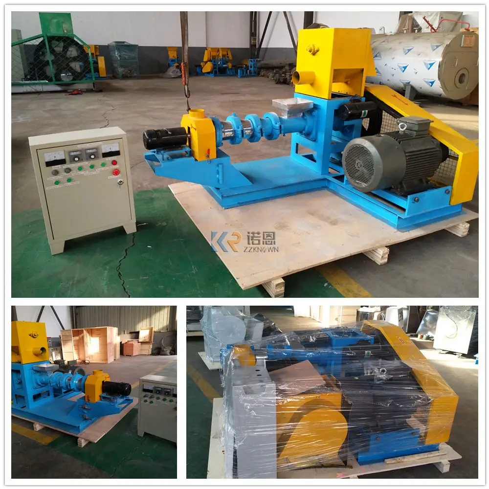 Fish Feed Extruder Machine Floating Fish Feed Pellet Making Molding Machine Commercial Food Processing
