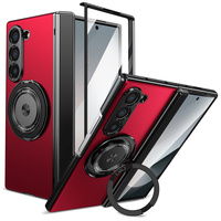 360 Rotating Holder Magnetic Phone Case for Samsung Galaxy Z Fold 6 5 4 3 Fold6 Fold5 Fold4 Fold3 5G Ring Hinge Protection Cover