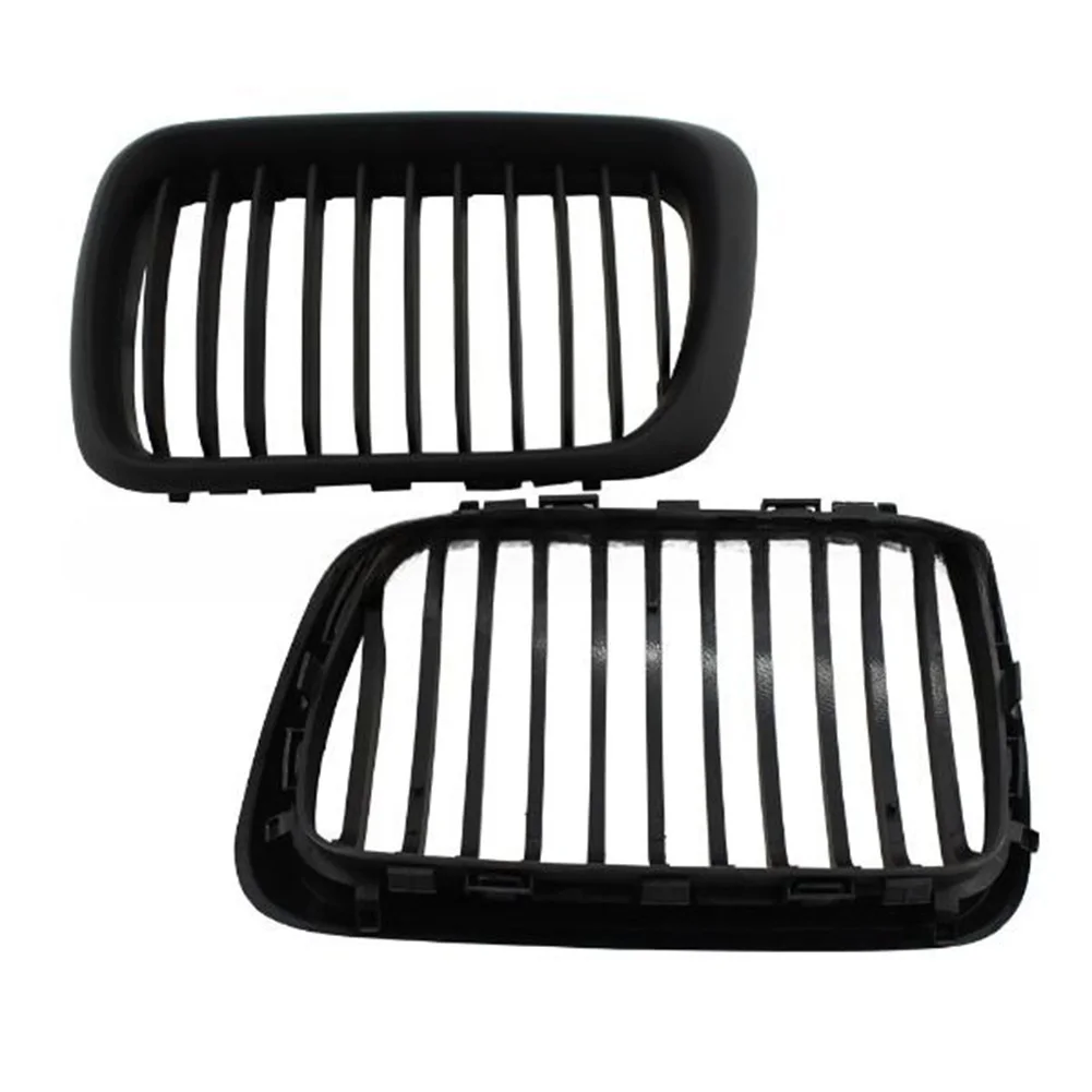 

1 Pair Car Front Hood Kidney Grill Grilles Single Slat Compatible With 3 Series E36 318i 320i 323i 325i 328i 1997-1999 Replaces