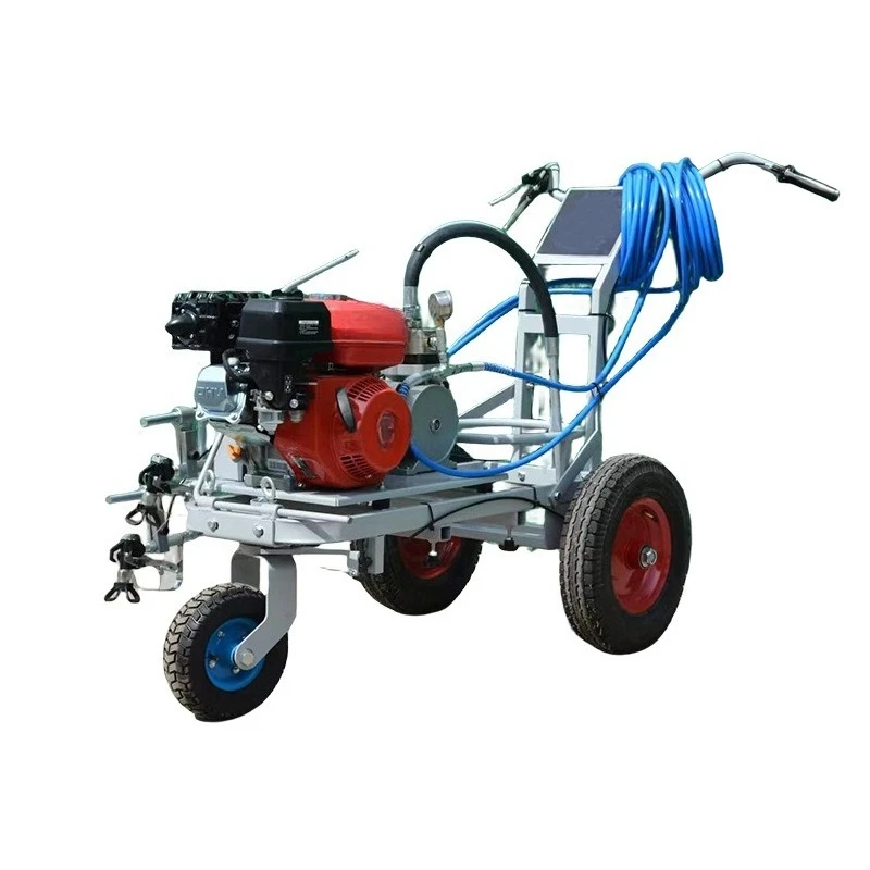 Simple hand-pushed cold spray marking car, marking machine for community parking spaces and other marking lines