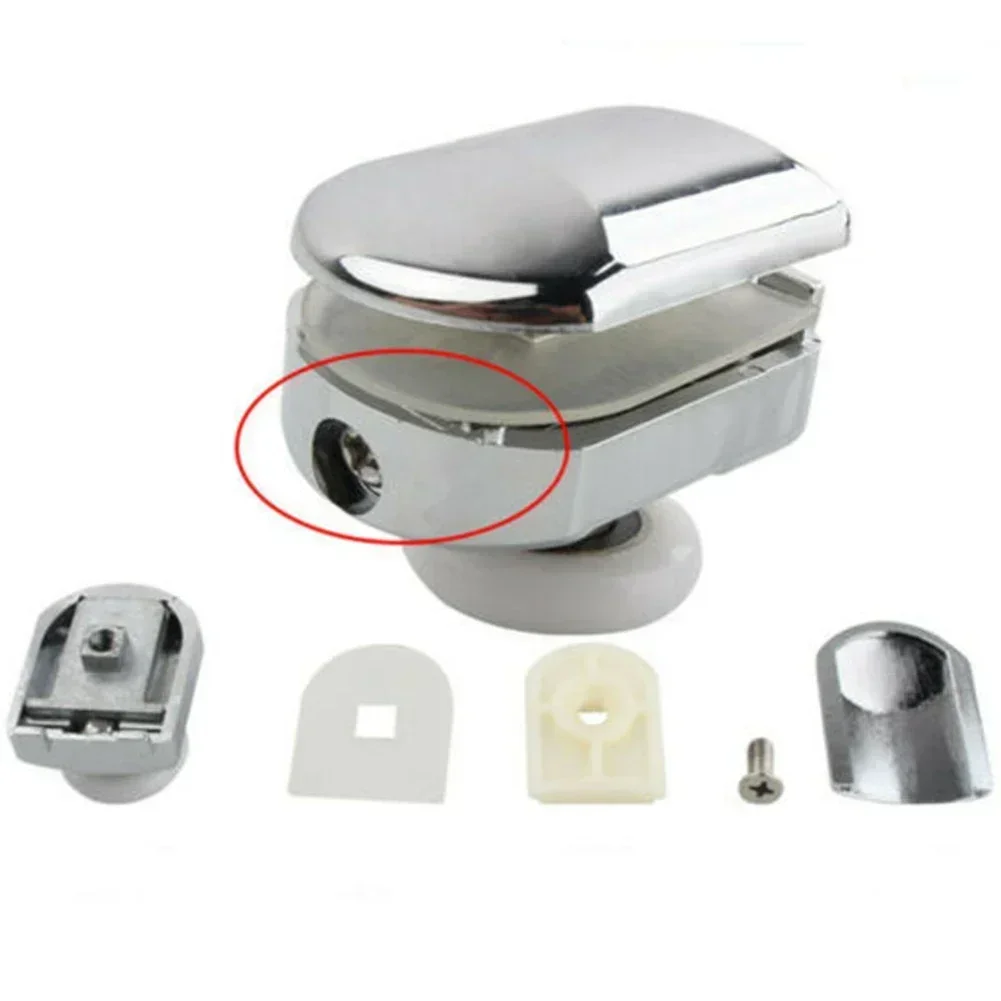 4 Pcs Shower Door Rollers Zinc Alloy Single Shower Door Roller Runners Wheels Pulley 25mm Glass Sliding Door Pulley Hardware