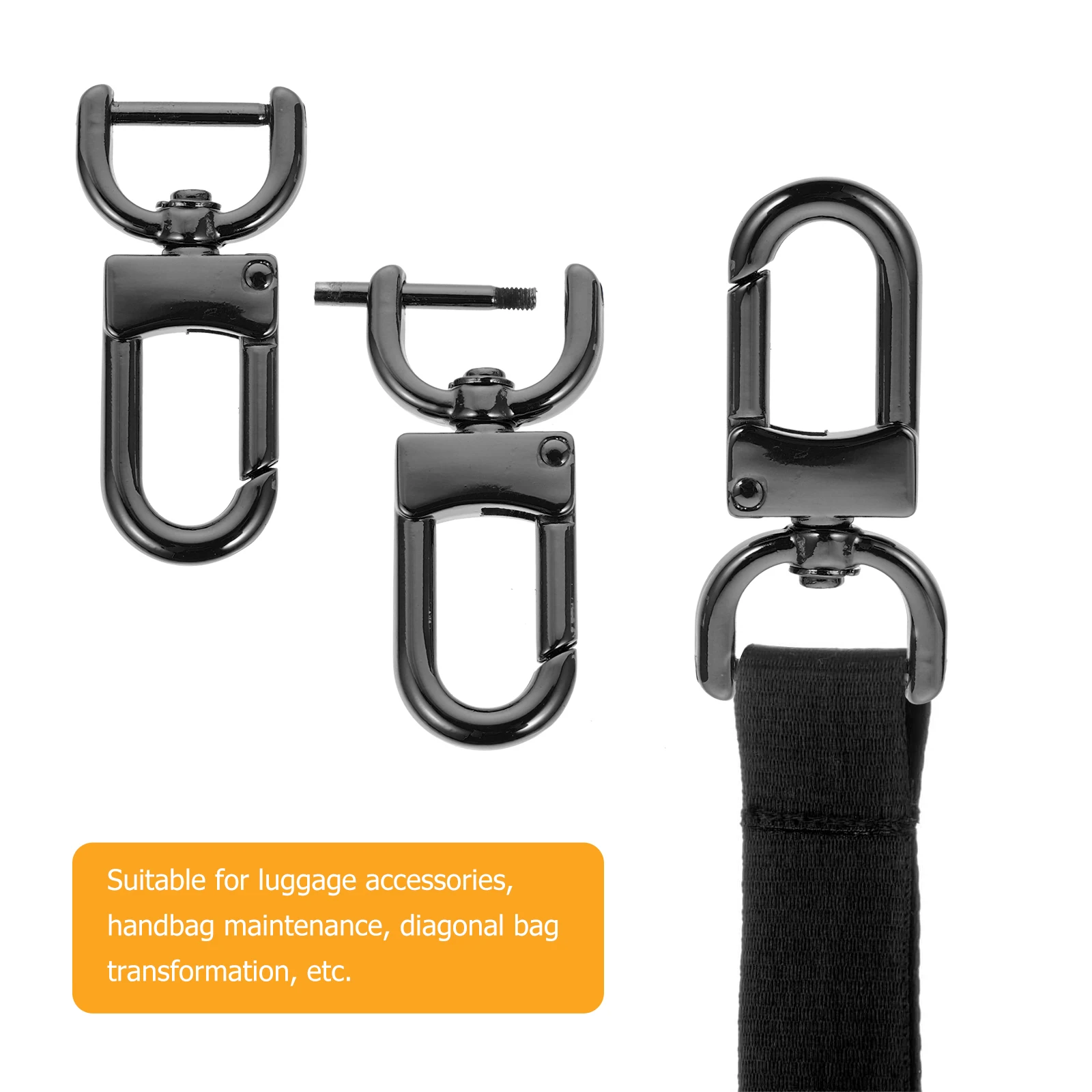 

4PCS Bag Strap Buckle Metal Hook Detachable Clasp Durable Luggage Accessories Handbag Maintenance Diagonal Bag Transformation